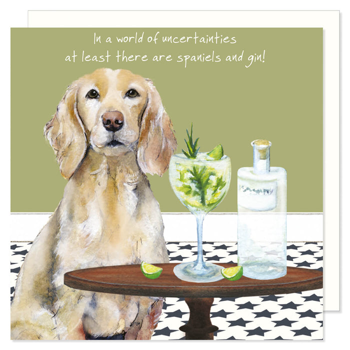 Little Dog Laughed Working Cocker Spaniel Dog Card
