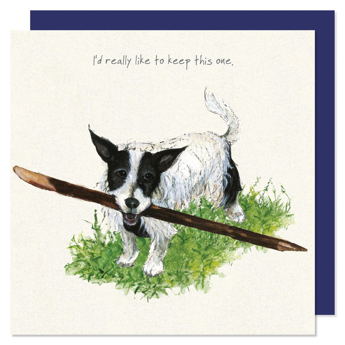 Little Dog Laughed Broken-coated Jack Russel Dog Card

