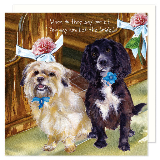 Little Dog Laughed Wedding Dogs Card
