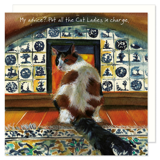 Little Dog Laughed Cat Lady Card
