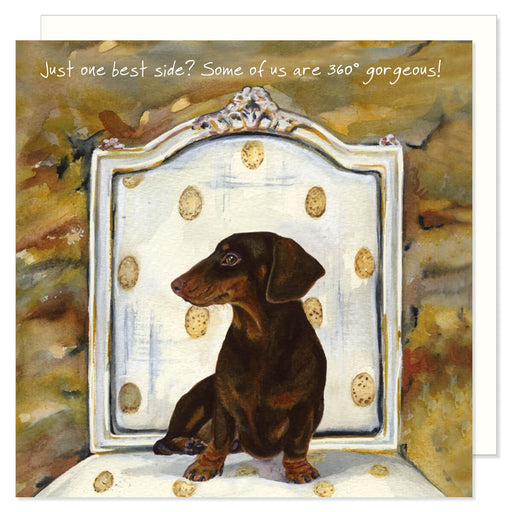 Little Dog Laughed Daschund Greeting Card
