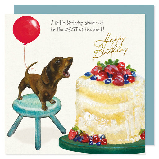 Little Dog Laughed Dachshund Birthday Card
