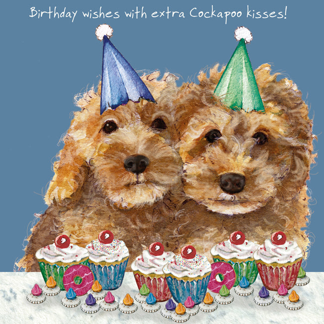 Little Dog Laughed Cockapoo Birthday Card
