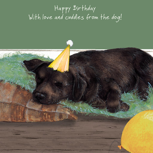Little Dog Laughed Chocolate Labrador Birthday Card