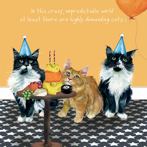 Little Dog Laughed  Maine Coon Cats Card