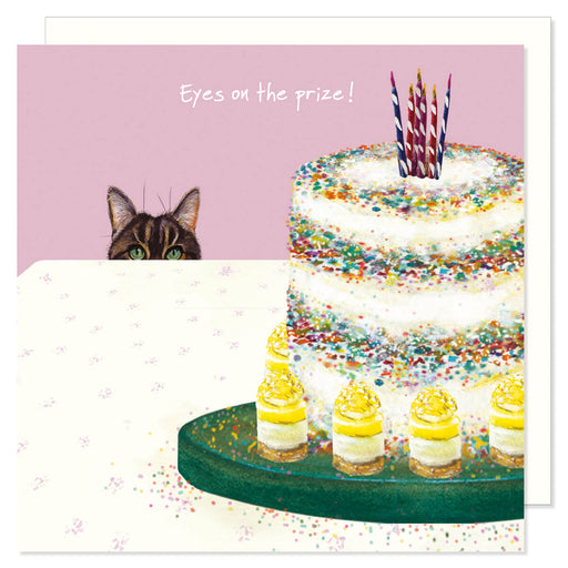 Little Dog Laughed Funny Tabby Birthday Card
