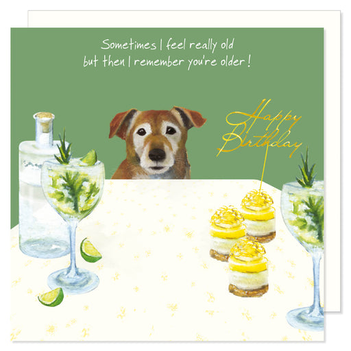 Little Dog Laughed Funny Terrier Birthday Card
