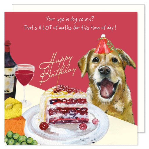 Little Dog Laughed Yellow Lab Birthday Card
