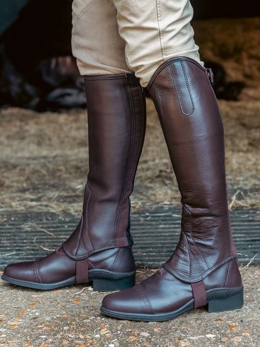 Just Chaps Child's Leather Saltos Gaitors