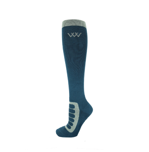 WoofWear Long Bamboo Tech Socks Petrol & Sage