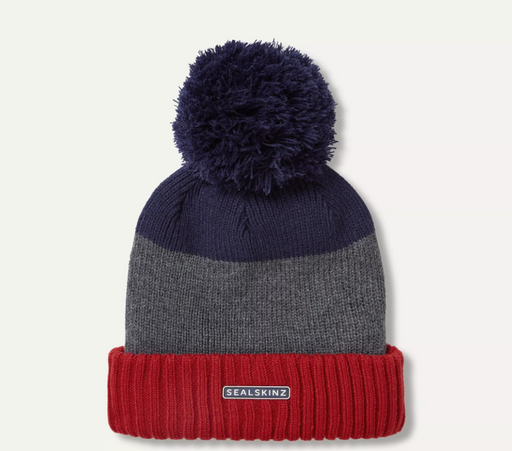 Sealskinz Flitcham Waterproof Bobble Hat Navy