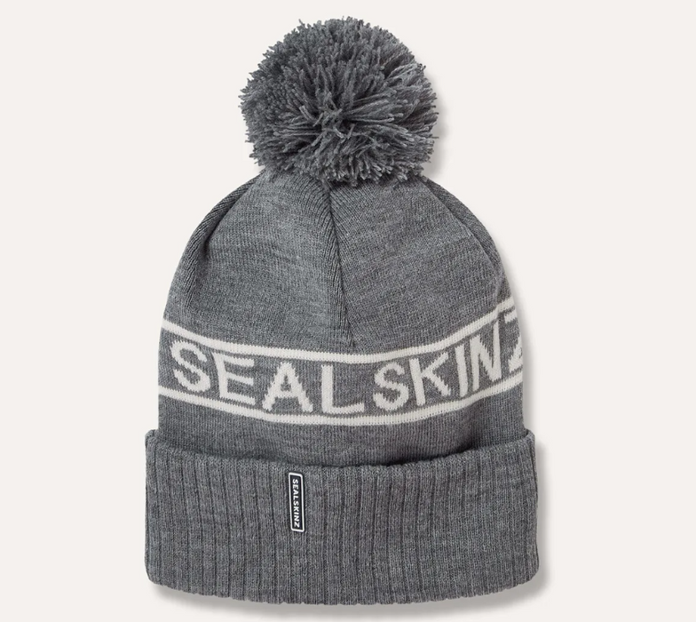 Sealskinz Heacham Waterproof Bobble Hat Dark Grey