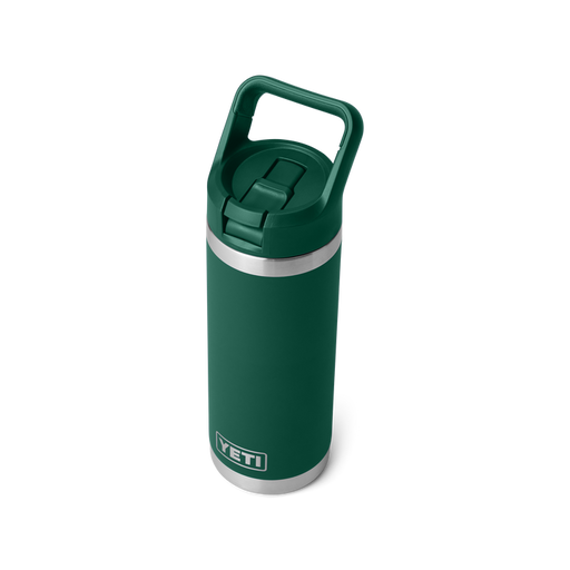 Yeti Rambler Straw Top Bottle 18oz (532ml) Black Forest Green