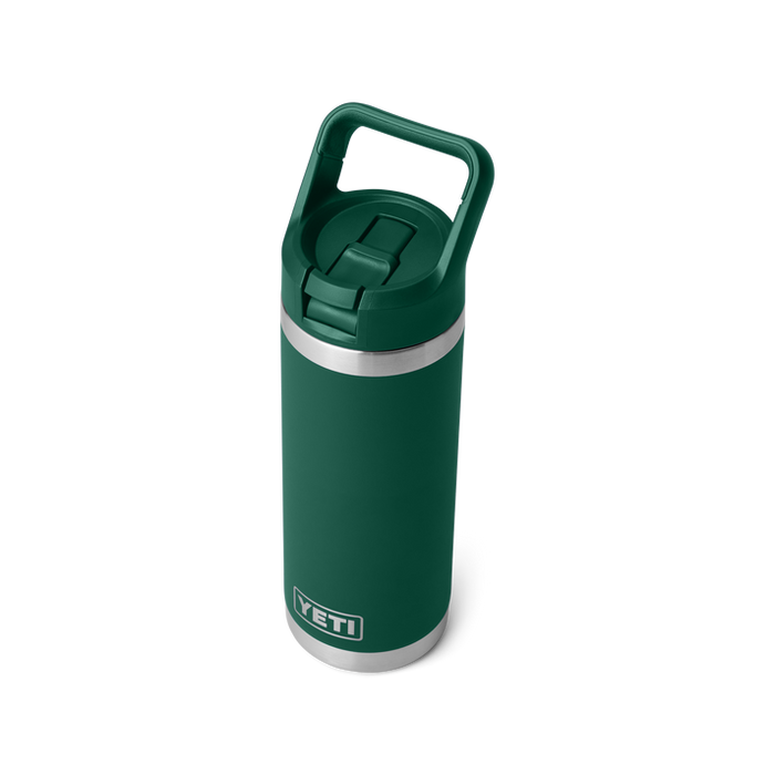 Yeti Rambler Straw Top Bottle 18oz (532ml) Black Forest Green