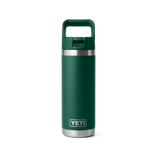 Yeti Rambler Straw Top Bottle 18oz (532ml) Black Forest Green