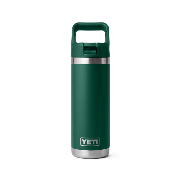 Yeti Rambler Straw Top Bottle 18oz (532ml) Black Forest Green