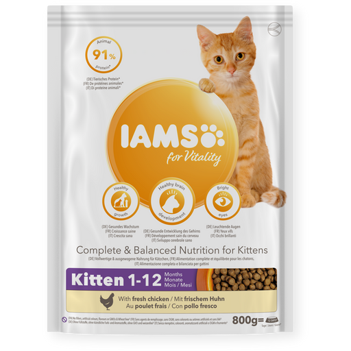 Iams for Vitality Kitten Fresh Chicken 800g