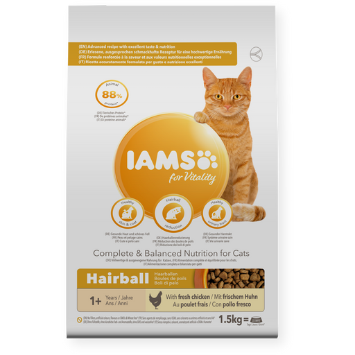 Iams for Vitality Hairball Adult & Senior Fresh Chicken