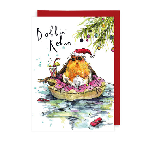The Art File Xmas Robin Card