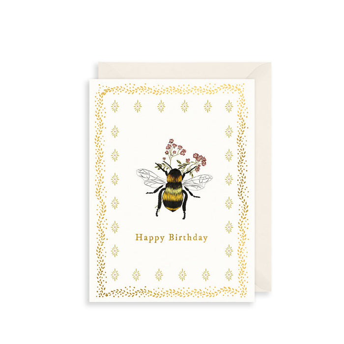 The Art File Bumble Bee Birthday Card
