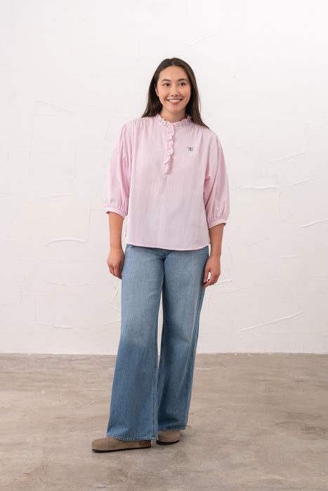 Lighthouse Thea Blouse Pink Stripe