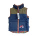 Kids Tractor Tweed Bodywarmer Navy & Green