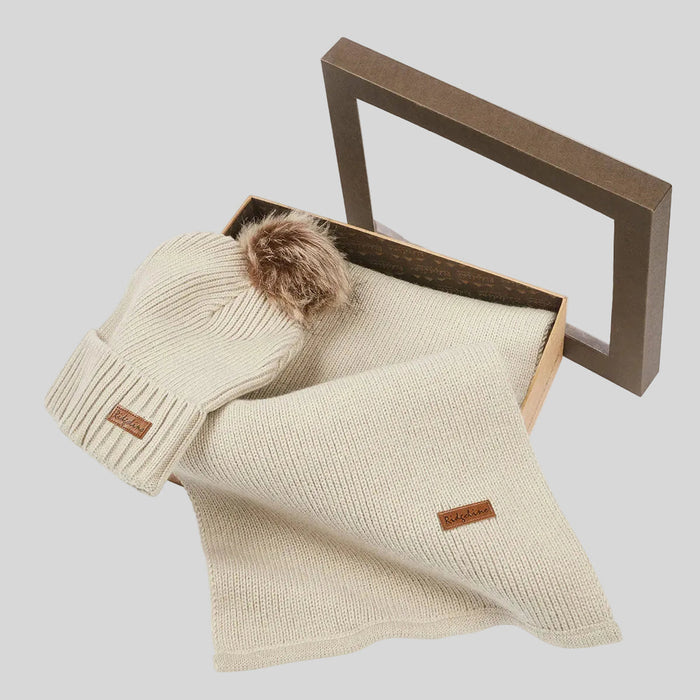 Ridgeline Baltic Hat & Scarf Set Sand