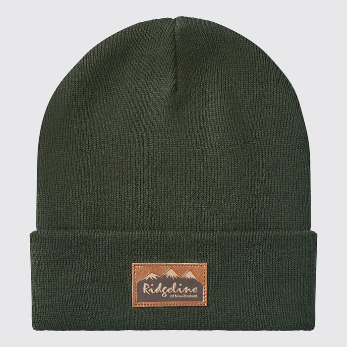 Ridgeline Heritage Fine Knit Beanie Hat Deep Forest