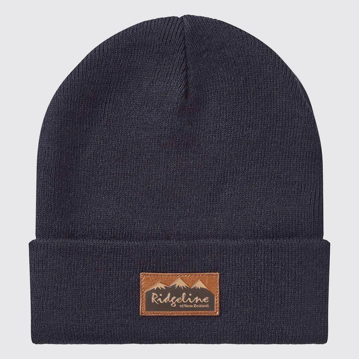 Ridgeline Heritage Fine Knit Beanie Hat Navy