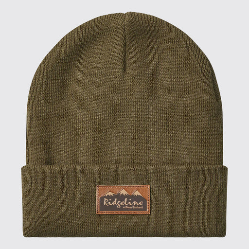 Ridgeline Heritage Fine Knit Beanie Hat Teak