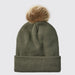 Ridgeline Heritage Fine Knit Bobble Hat Moss