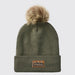 Ridgeline Heritage Fine Knit Bobble Hat Moss