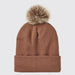 Ridgeline Heritage Fine Knit Bobble Hat Nutmeg