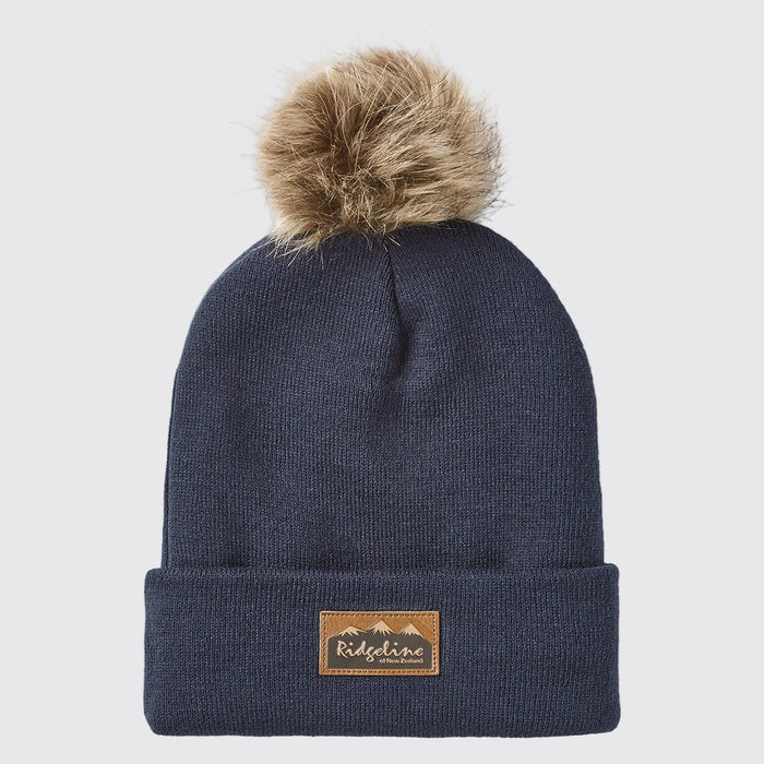 Ridgeline Heritage Fine Knit Bobble Hat Tarn