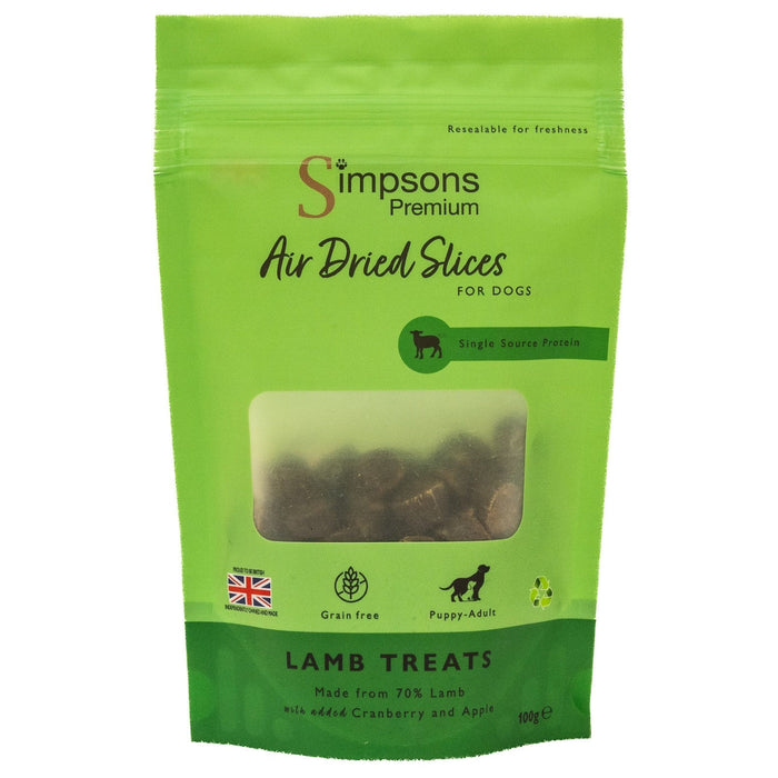 Simpsons Dog Treats Lamb 100g