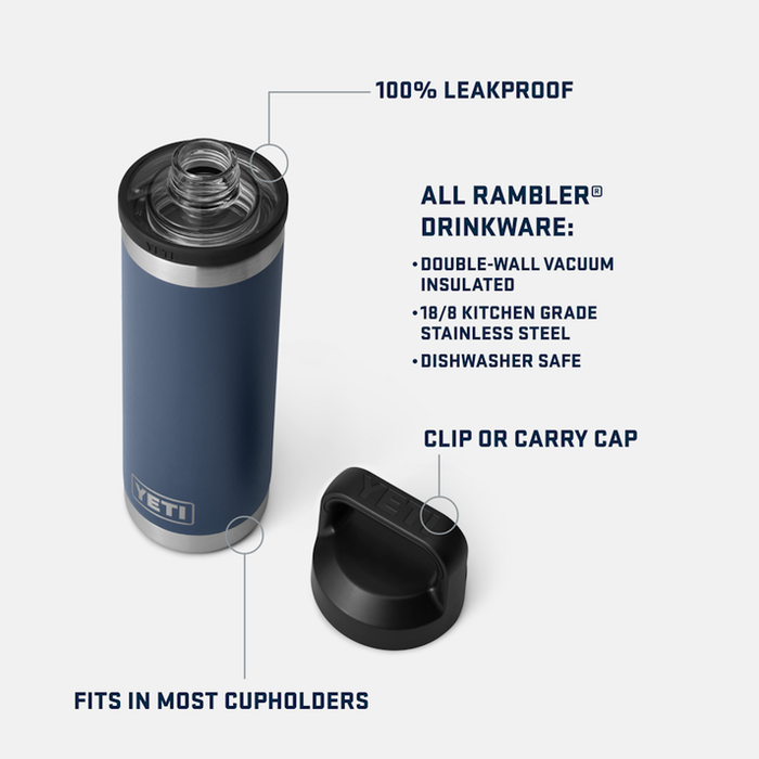 Yeti Rambler Chug Bottle 18oz (532ml) Olive & King Crab