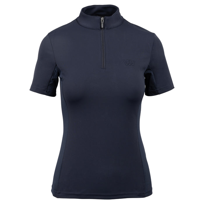 WoofWear Short Sleeved Tech Riding Shirt Navy
