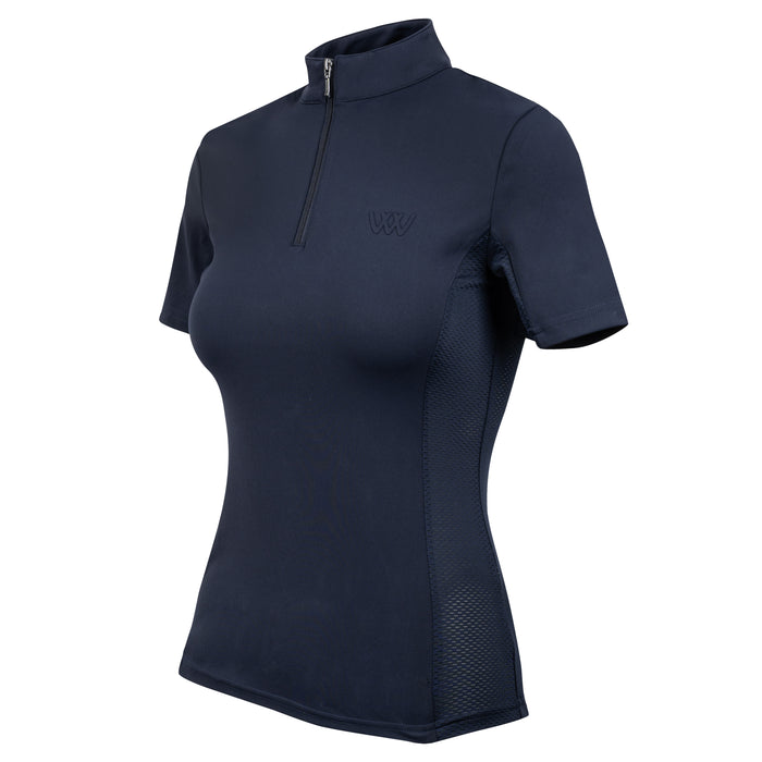 WoofWear Short Sleeved Tech Riding Shirt Navy