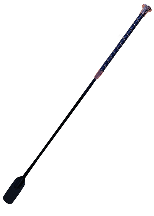 WoofWear Twisted Riding Whip Navy & Rose Gold