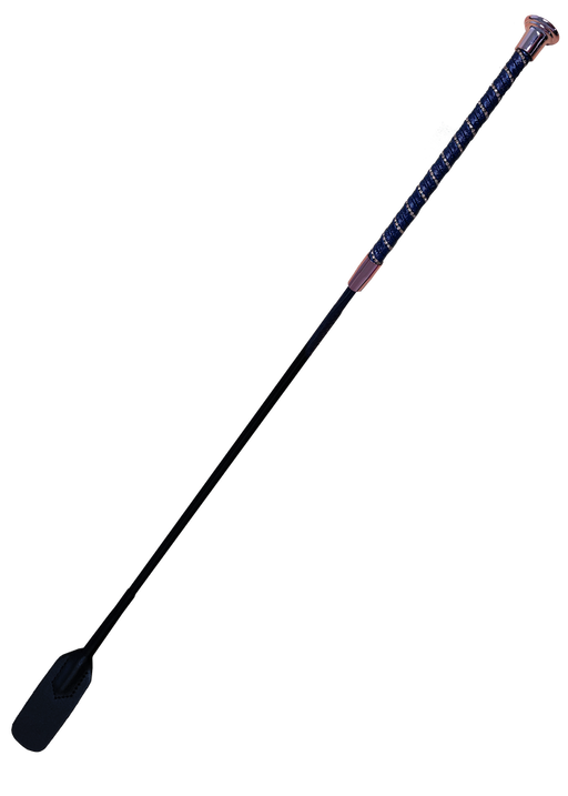 WoofWear Twisted Riding Whip Navy & Rose Gold
