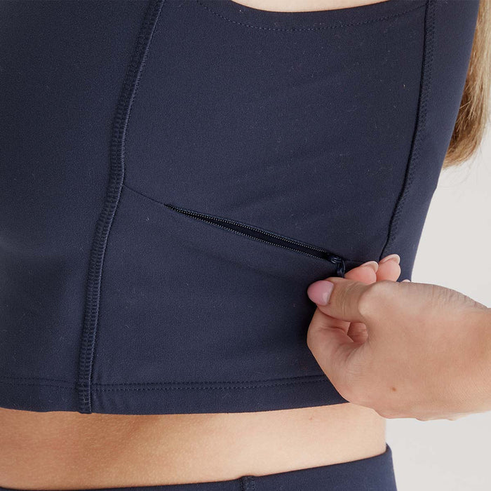 Ridgeline Women's Infinity Crop Top Navy