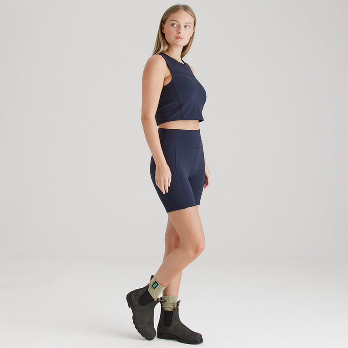 Ridgeline Women's Infinity Crop Top Navy