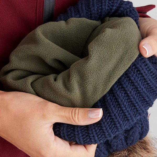 Ridgeline Nordic Fleck Bobble Hat Navy