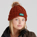 Ridgeline Nordic Fleck Bobble Hat Russet