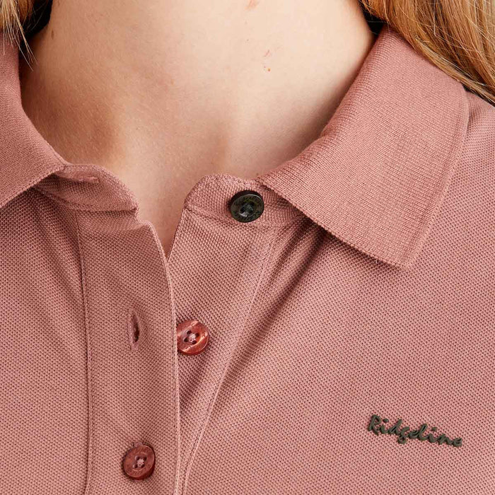 Ridgeline Women's Signature Polo Dusky Pink