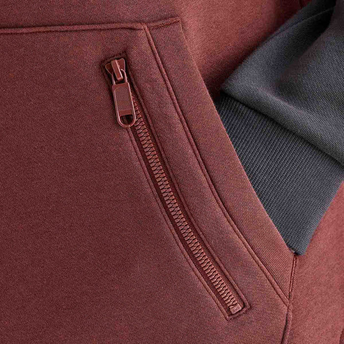 Ridgeline Women's Tribe Hoodie Oxblood Tri-colour