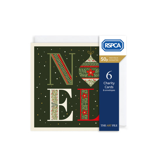 The Art File Noel Greensleeves Pack-6 Charity Cards