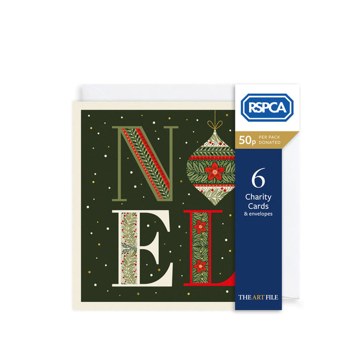The Art File Noel Greensleeves Pack-6 Charity Cards