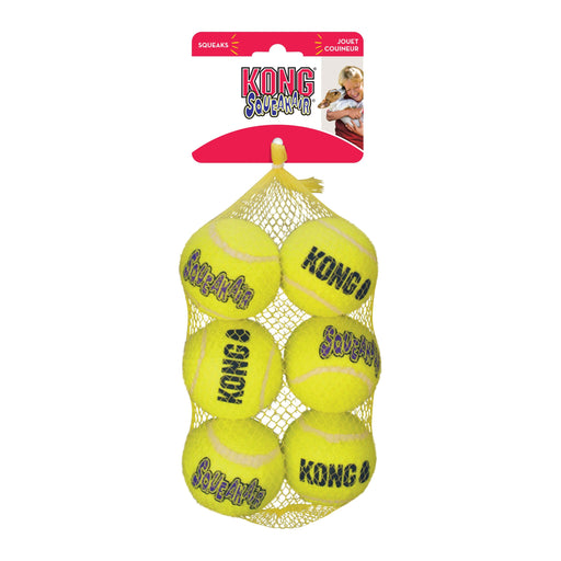 Kong Air Squeaker Tennis Ball Medium 6pk