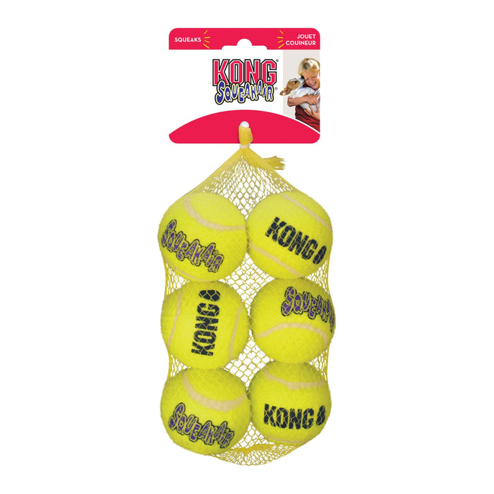 Kong Air Squeaker Tennis Ball Medium 6pk